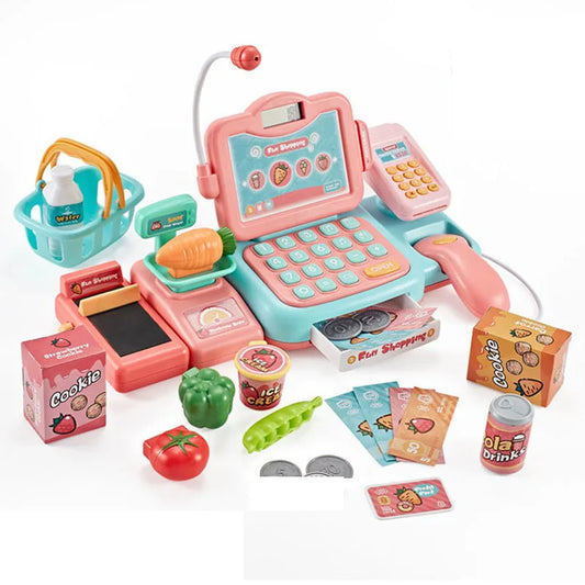 Kids Supermarket Cash Register Toy Set