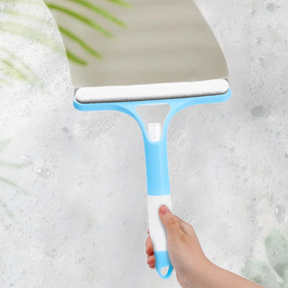 3-in-1 Silicon Squeegee Cleaning Brush with Spray Bottle