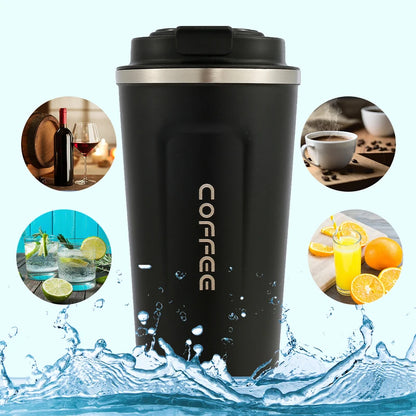 Smart Stainless Steel Coffee Tumbler - Intelligent Temperature Display - Portable Travel Mug 550ml