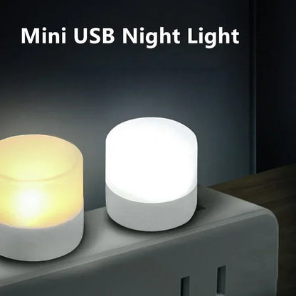 USB Mini Night Light Warm White 1/50 pcs