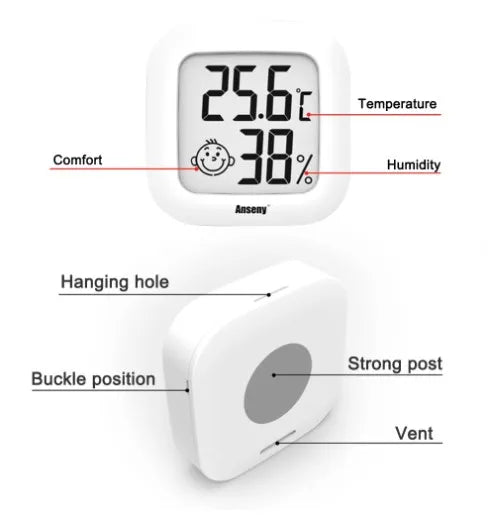 LCD Thermometer Hygrometer Weather Station