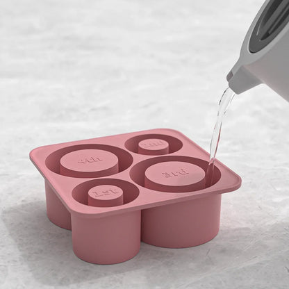 Silicone Ice Cube Tray for Tumblers - Hollow Cylinder Ice Cube Moulds