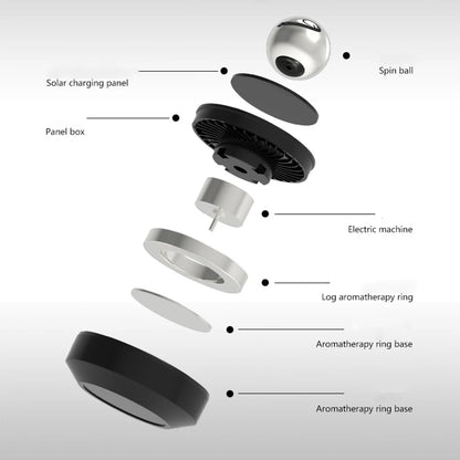 Solar Car Air Freshener Rotation Ornaments