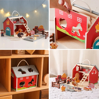 Wooden Farm Toy Set