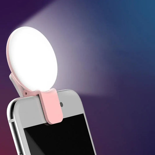 Portable Mini LED Selfie Ring Light - Durable & Practical