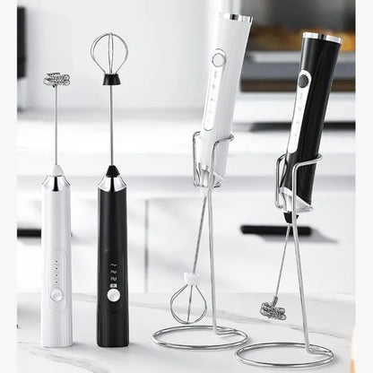 USB Rechargeable 2-in-1 Electric Egg Beater & Milk Frother