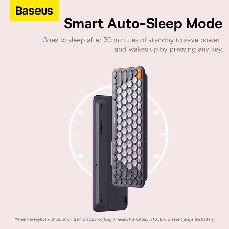 Baseus K01 Wireless Keyboard | Bluetooth | 84 Key Slim Design