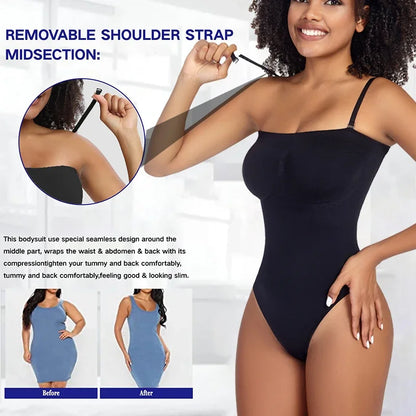 Tummy Control Body Shaper Strapless Bodysuit