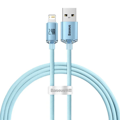 Baseus USB Cable For iPhone 14 13 12 Pro Max X XR XS 8 7 6s 6 iPad Fast Data Charging Charger