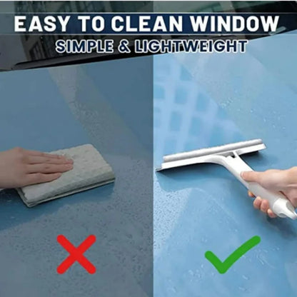 3-in-1 Silicon Squeegee Cleaning Brush with Spray Bottle