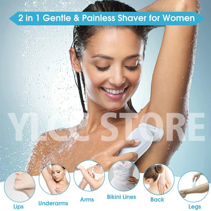 2 In 1 Electric Women's Shaver Waterproof