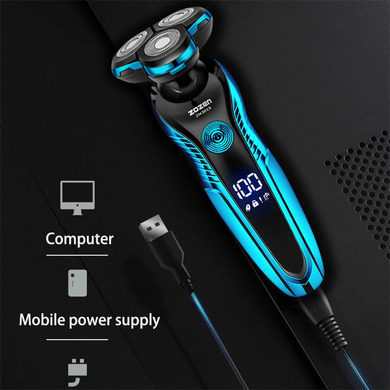 Rechargeable Electric Razor for Men