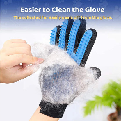 Pet Grooming Kit - 2 Sided Brush & De-Shedding Glove
