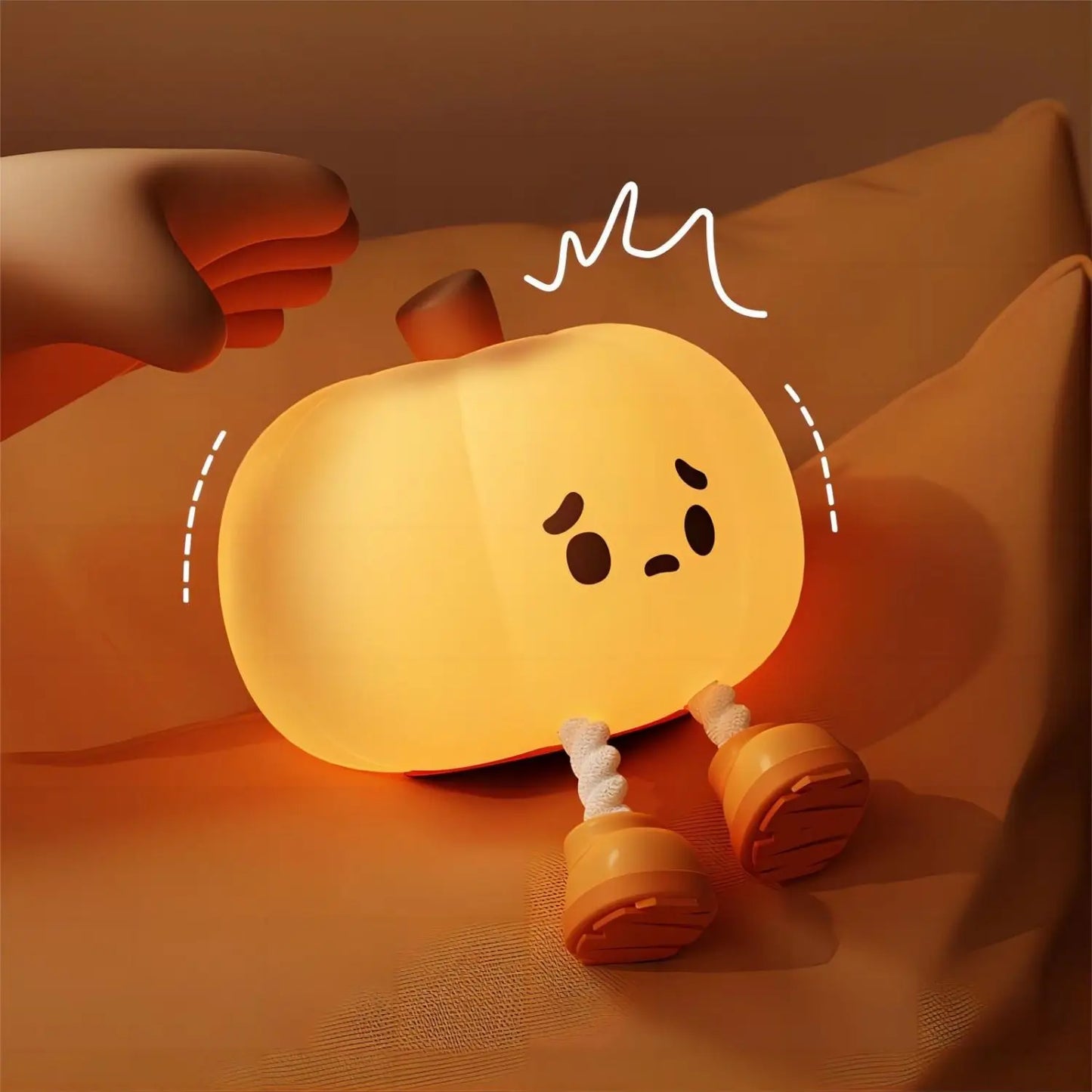 Cute Halloween Pumpkin Night Light - 95x95x84mm