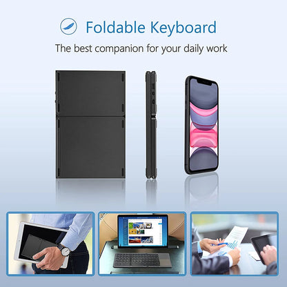 Wireless Mini Folding Keyboard with Touchpad