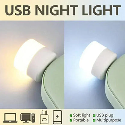 USB Mini Night Light Warm White 1/50 pcs