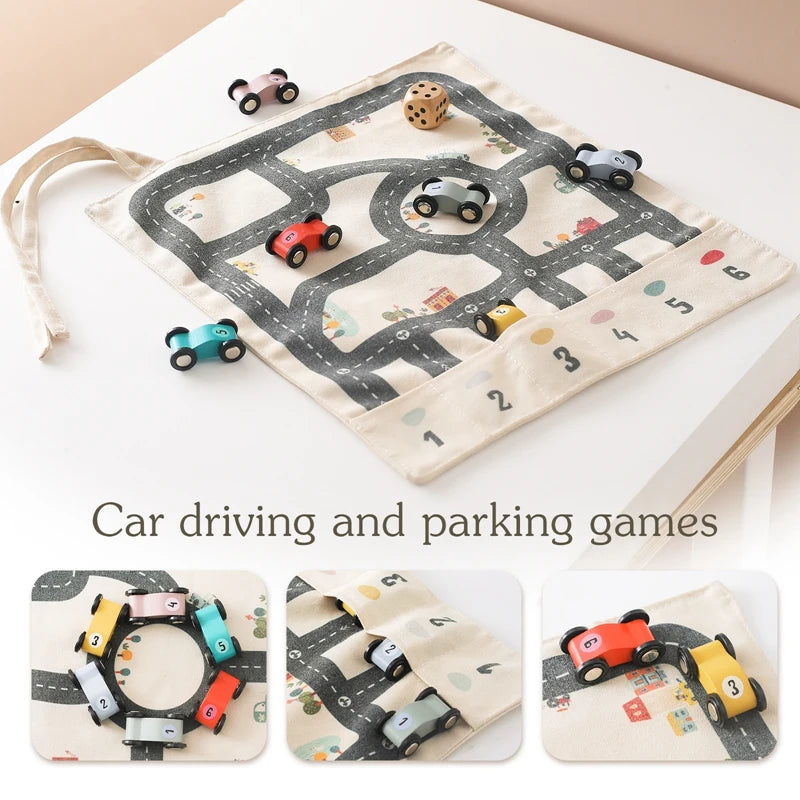 Montessori Traffic Toy: Educational Baby City Road Map Game