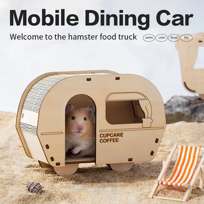 Hamster Wooden Hideout House Toys