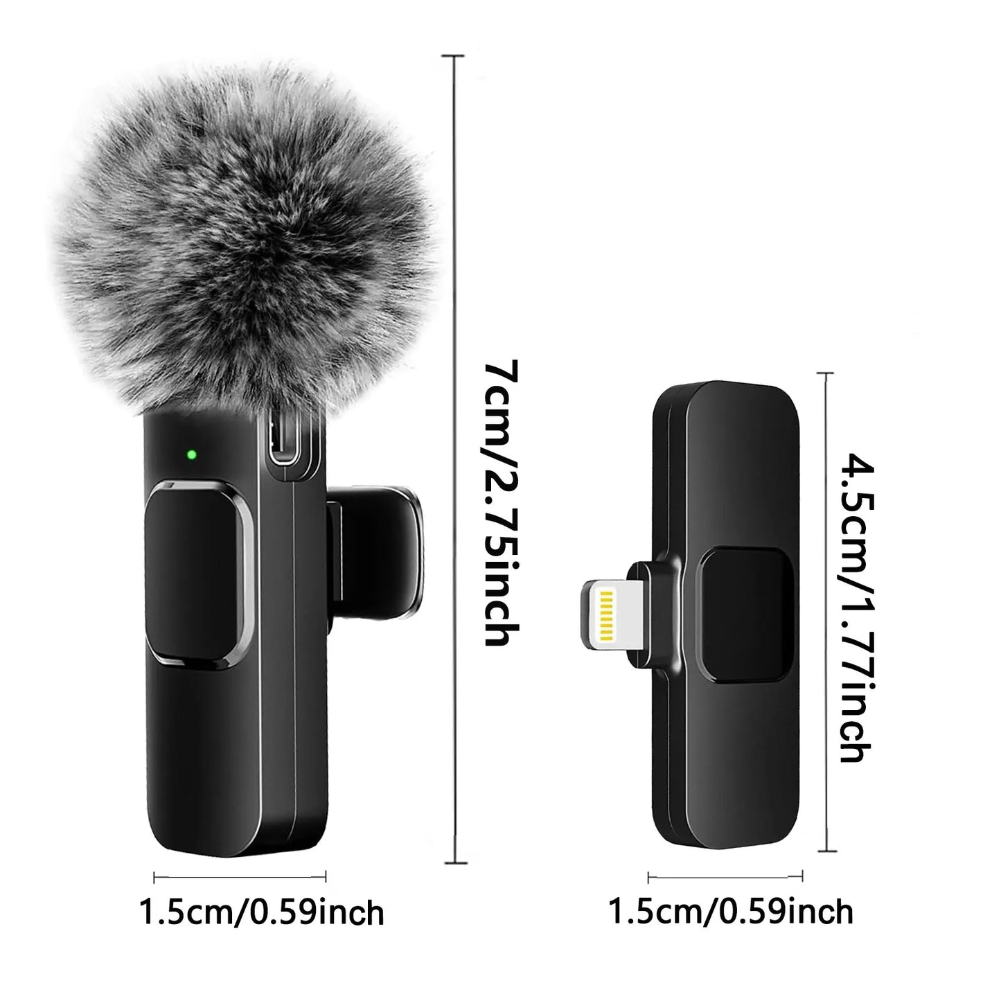 NEW Wireless Lavalier Mini Microphone for iPhone Android