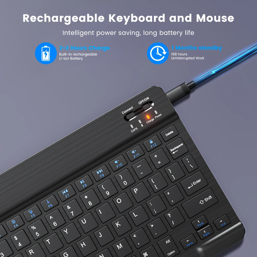 Mini Wireless Keyboard Bluetooth-compatible For Android IOS Windows 78-Key Gaming for PC iPad Tablet