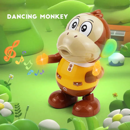 Light up Interactive Dancing Walking Monkey Toy 21cm