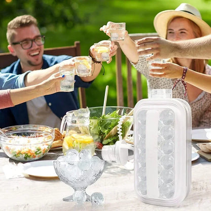 Portable 2-in-1 Ice Ball Maker & Bottle - Creative Kitchen Gadget