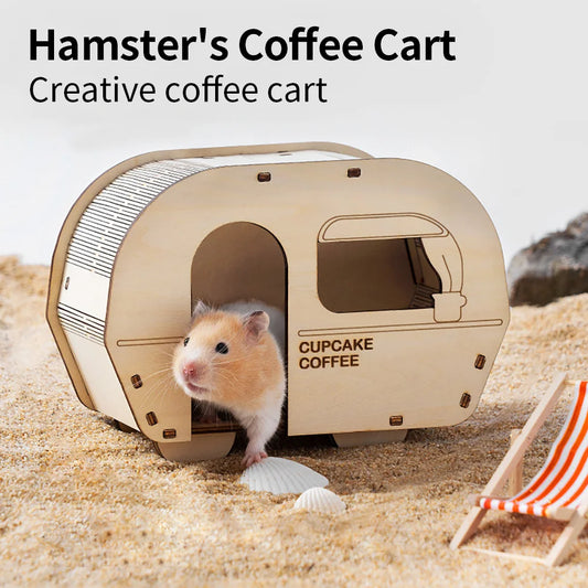 Hamster Wooden Hideout House Toys