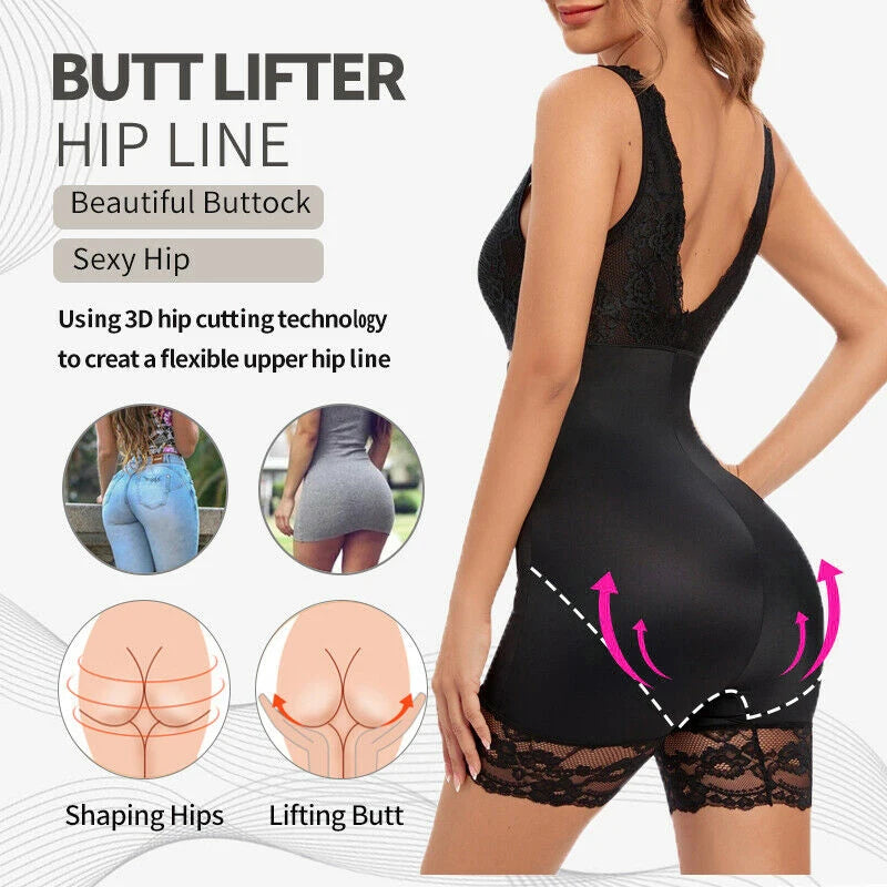 Lace Bodysuit Shapewear - Full Body Slimming Waist Trainer