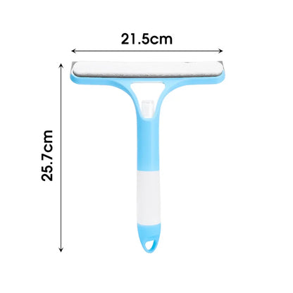 3-in-1 Silicon Squeegee Cleaning Brush with Spray Bottle