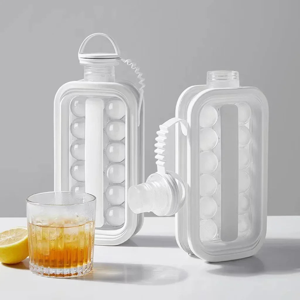 Portable 2-in-1 Ice Ball Maker & Bottle - Creative Kitchen Gadget