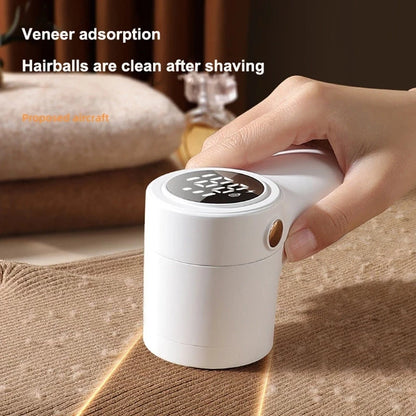 Lint Remover Electric Hairball Trimmer Smart LED Digital Display Fabric USB Charging