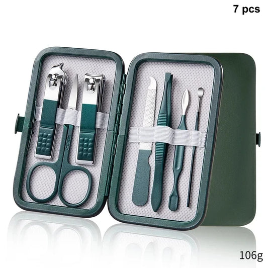 Stainless Steel Nail Clipper Set with Portable Case