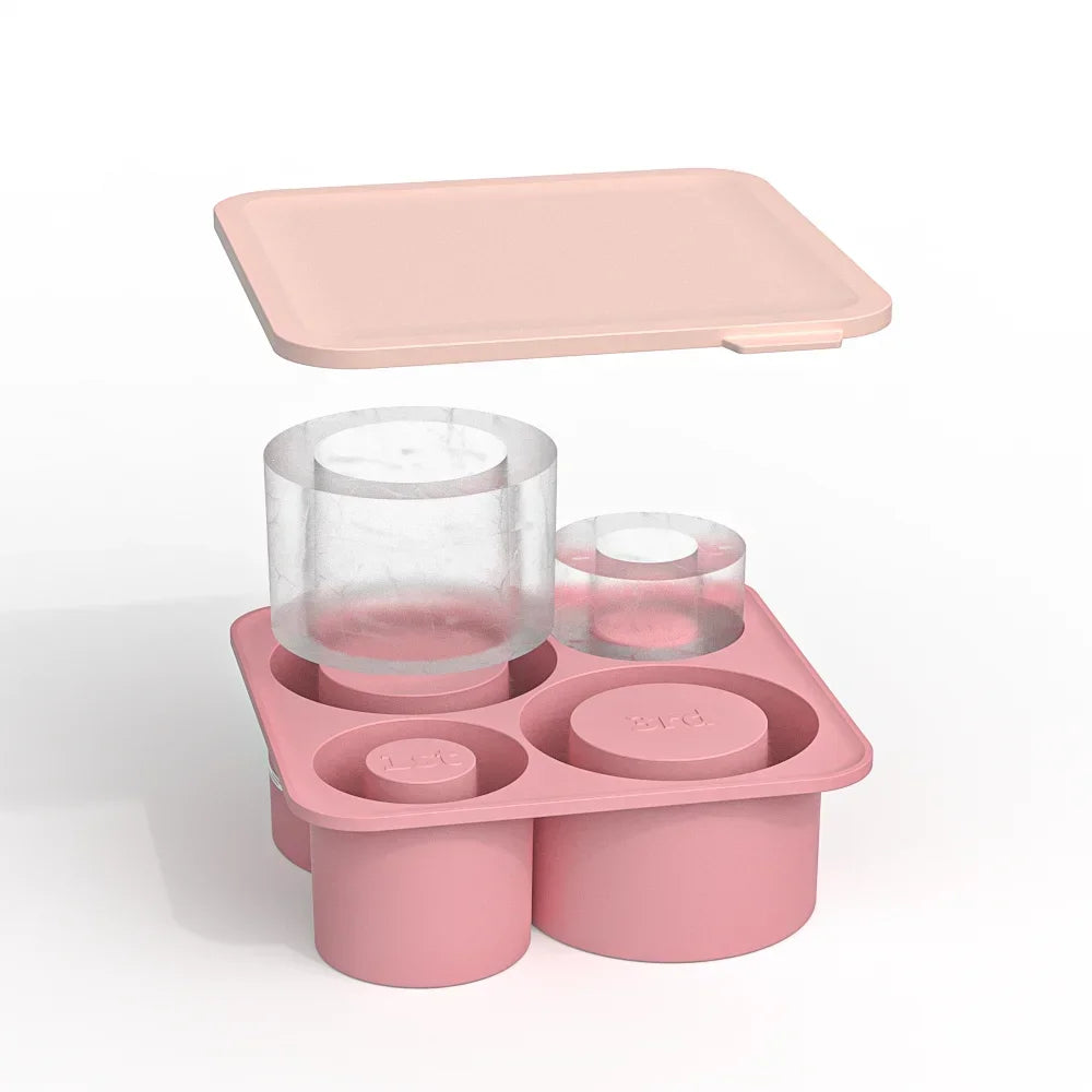 Silicone Ice Cube Tray for Tumblers - Hollow Cylinder Ice Cube Moulds