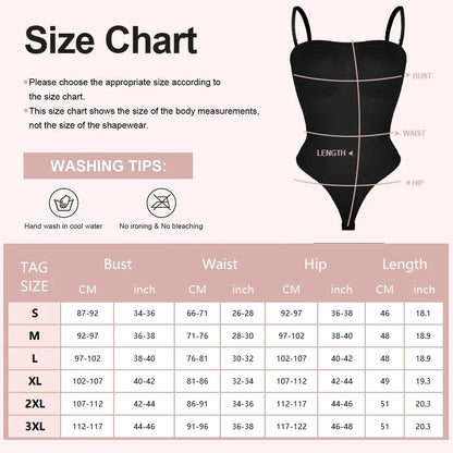 Tummy Control Body Shaper Strapless Bodysuit