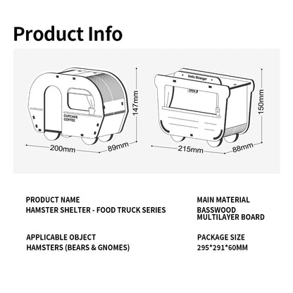 Hamster Wooden Hideout House Toys