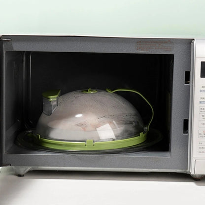 Clear Microwave Splatter Cover Guard Lid with Handle - Watch Video.