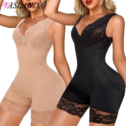 Lace Bodysuit Shapewear - Full Body Slimming Waist Trainer