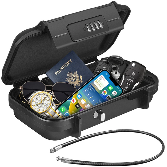 Portable Travel Safe Box with Security Lock