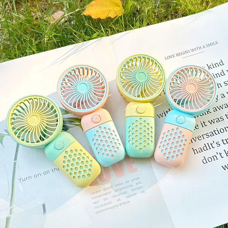 Portable USB Mini Fan - Rechargeable Handheld Fan