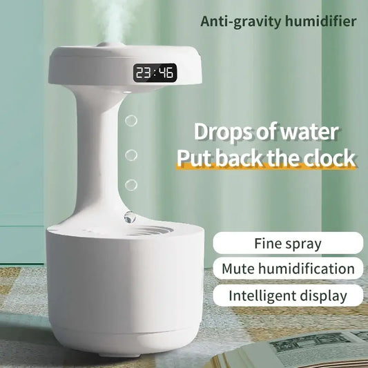 Anti-Gravity Water Droplet Humidifier LED Night Light