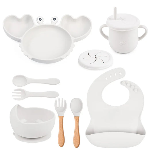 9 piece - Baby Silicone Feeding Set - Variants