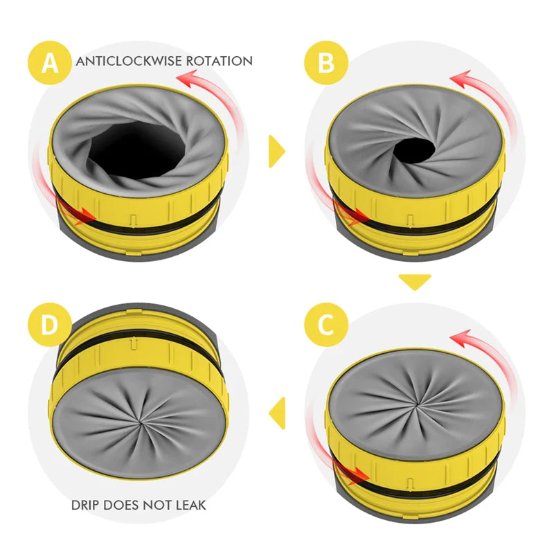 Portable Coffee Cup with Straw, Creative Twist Lid and BPA Free