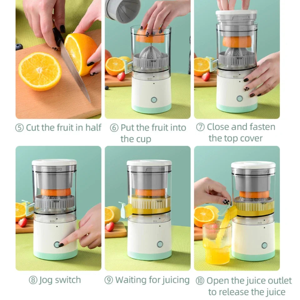 Portable Electric Juicer USB Charging Citrus Mixer for Travel